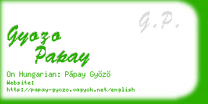 gyozo papay business card