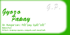 gyozo papay business card